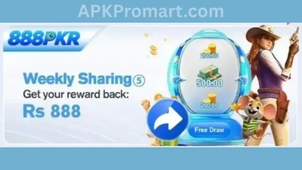 888PKR Game APK weekly sharing bonuses of game