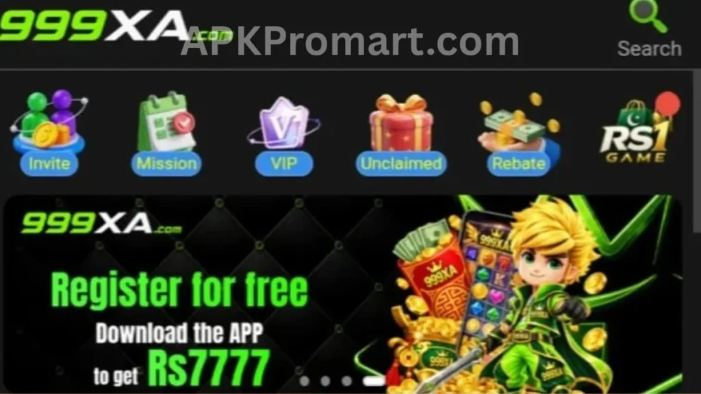 999XA Game APK registration and app download bonuses of game